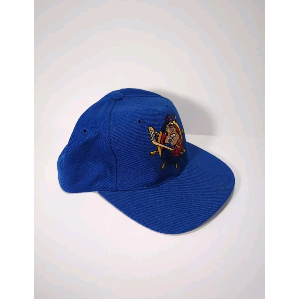 Vintage Peoria Rivermen Sports Specialties Snapback Hat Wool Blue - Picture 9 of 9